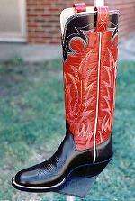 Buckaroo/Cowboy Boot w/16-inch Tops 5-Row Stitching & Collar