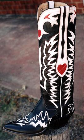 Custom Painted Rowdy Maui Cowboy Boots